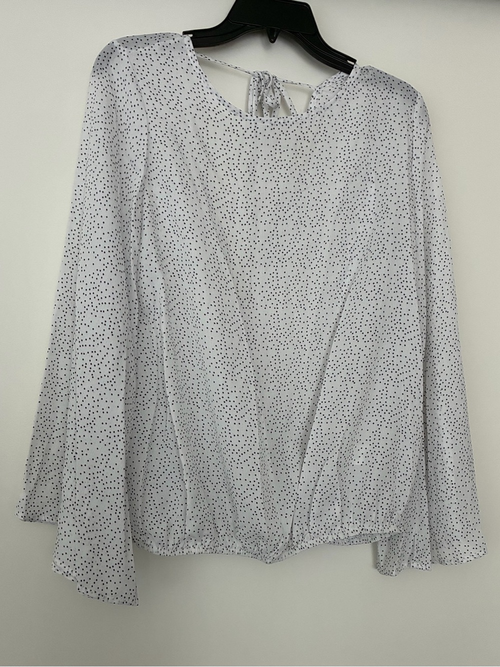 Women’s New Love In  Polka dot Lightweight, bell sleeves, low back blouse